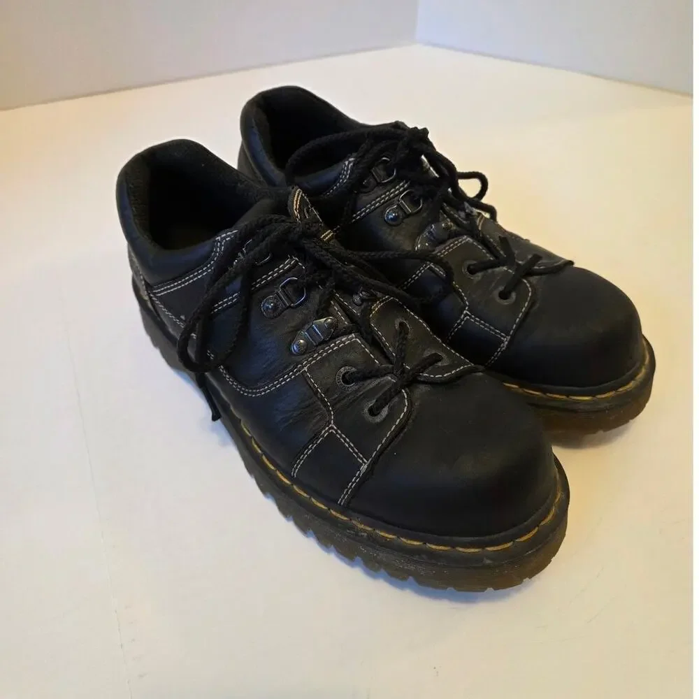VTG y2k Black Doc Dr. Martens 8B68 Chunky Platform Mens 11